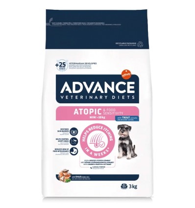 Advance Cão Atopic mini com truta