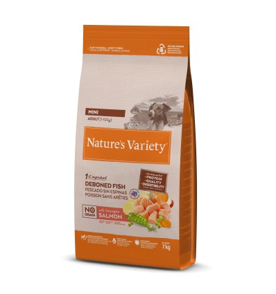 Nature's Variety Cão Sem Cereais Mini Adulto Salmão da Noruega