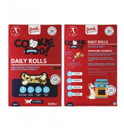 Fresh Snacks Cookie Dog Treats Daily Rolls 300g