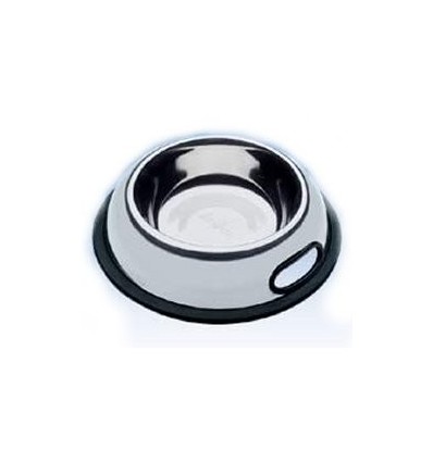 Comedouro/Bebedouro Pet+ Inox Antiderrapante 21cm (475ml)