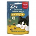 Purina Felix Snacks Gato Naturally Delicious Frango com erva gateira 50gr