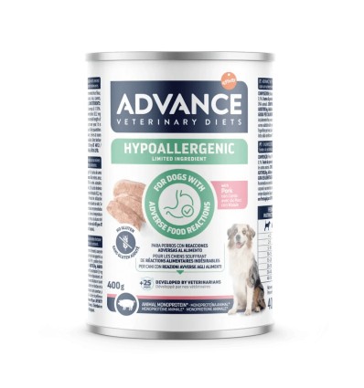 Advance VET Cão Húmidos Hypoallergenic Porco