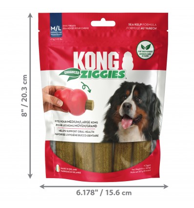 Kong Snacks Ziggies p/rechear Brinquedos - M/L (XA42E)