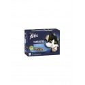 Purina Gatos Húmidos Felix Fantastic (Seleção de Peixes) 12x80gr.