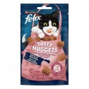 Purina Felix Snacks Gato Tasty Nuggets salmão com truta 50gr