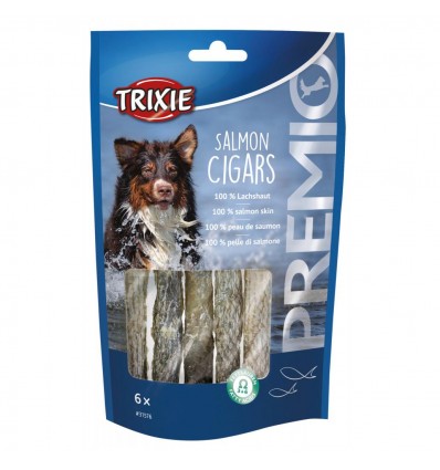 Trixie Cão Snack Salmon Cigars- pele de salmão 70ge (6un)
