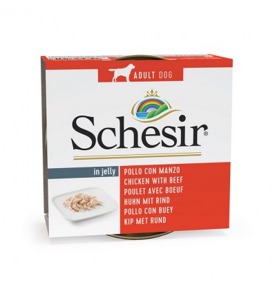 Schesir Cão Húmidos in jelly Frango com Carne