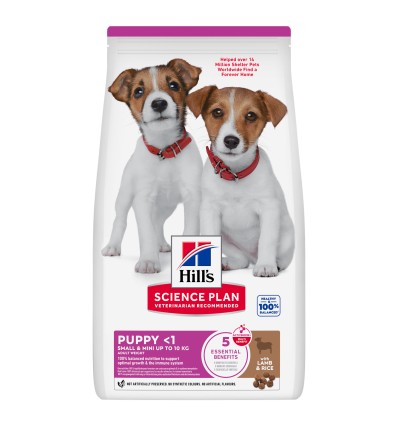 Hill's Science Plan Cão Puppy Small e Mini Borrego