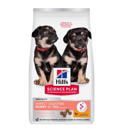 Hill's Science Plan Cão Puppy Perfect Digestion Medium Frango