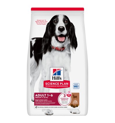 Hill's Science Plan Canine Medium Adult Borrego 12kg