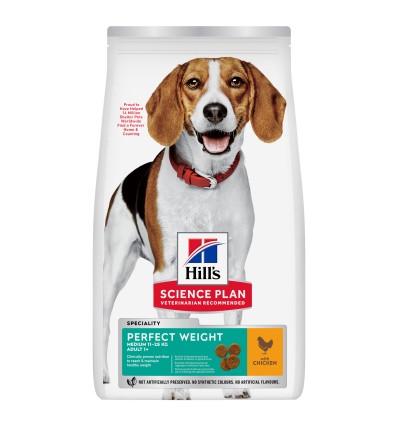 Hill's Science Plan Canine Adult Perfect Weight Medium 10kg
