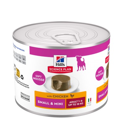 Hill's Science Plan Cão Húmidos Adult Mousse Small e Mini Frango