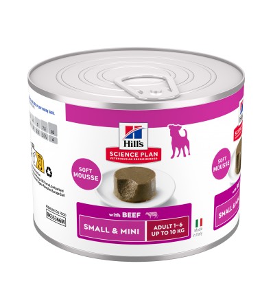 Hill's Science Plan Cão Húmidos Adult Mousse Small e Mini Vaca