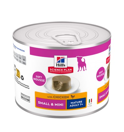 Hill's Science Plan Cão Húmidos Mature Mousse Small e Mini Frango