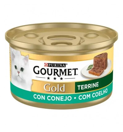 Purina Gourmet Gold Terrine Coelho lata 85gr