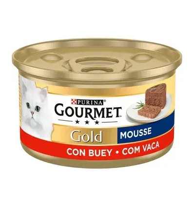 Purina Gourmet Gold Mousse Carne de Vaca lata 85gr