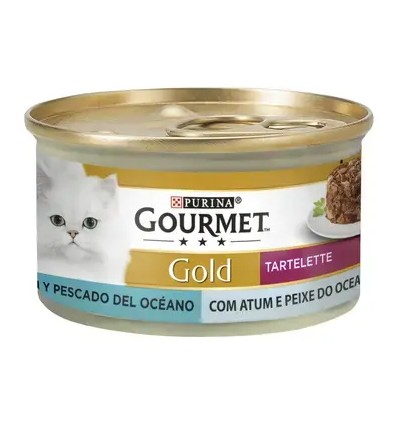 Purina Gourmet Gold Perle Duetos do Mar Peixe Oceano e Atum 85gr