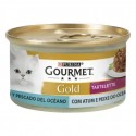 Purina Gourmet Gold Tartelette Duo Atum e Peixe do Oceano 85gr