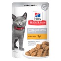 Hill's Science Plan Esterilizado Kitten Frango 12x85gr