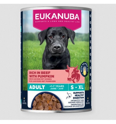 Eukanuba Cão Húmidos Adulto Carne de Vaca com Abóbora