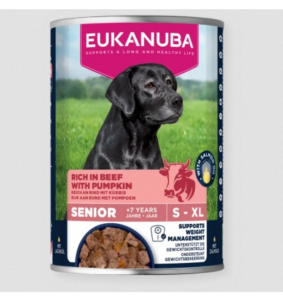Eukanuba Cão Húmidos Sénior Carne de Vaca com Abóbora