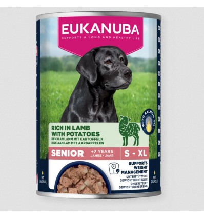 Eukanuba Cão Húmidos Sénior Borrego com Batata