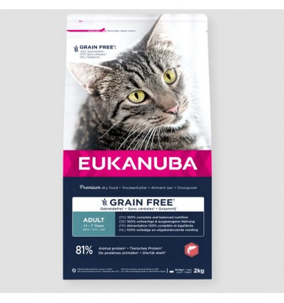 Eukanuba Gato Adulto Grain Free Salmão