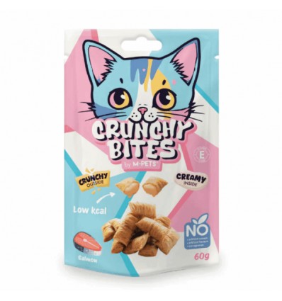 Crunchy Bites Snacks Gato com Salmão 60gr