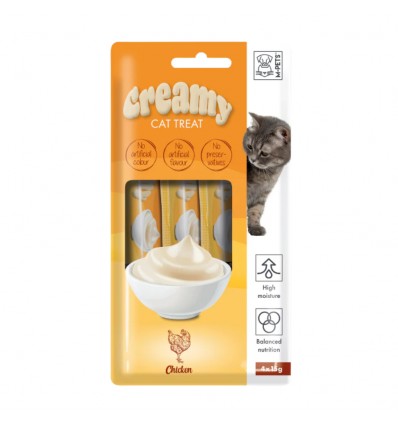 Creamy Snacks Gato com Frango 60gr (4x15gr)
