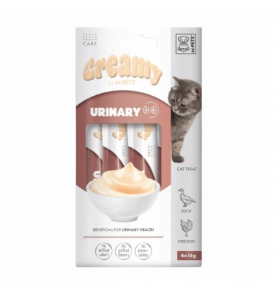Creamy with Function Snacks Gato Urinary Pato e Frango 60gr (4x15gr)