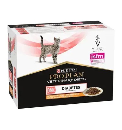 Purina Pro Plan VET Gato Húmidos DM Diabetes 10x85gr