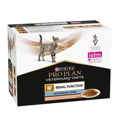 Purina Pro Plan VET Gato Húmidos NF Renal Fuction Advanced Care Salmão 10x85gr