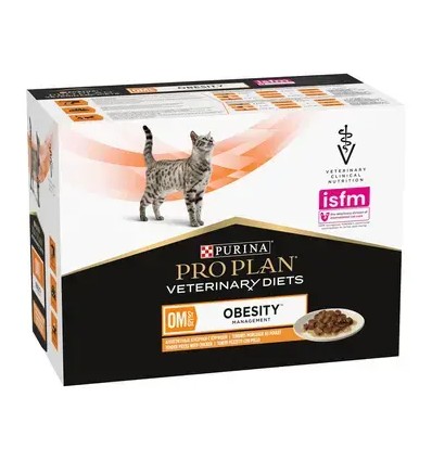Purina Pro Plan VET Gato Húmidos OM Obesity Management Frango 10x85gr