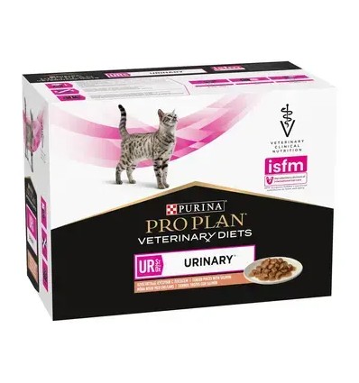 Purina Pro Plan VET Gato Húmidos UR Urinary Salmão 10x85gr