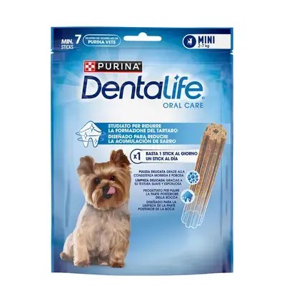 Purina Cão DentaLife Snacks Mini 2-7kg (7 sticks)