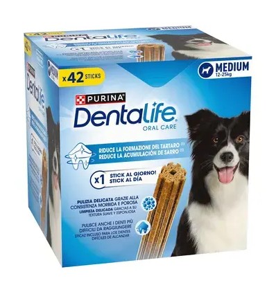 PURINA DentaLife Snacks Medium 12-25kg (Big pack 42 sticks)