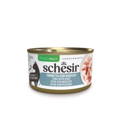 Schesir Gato Húmidos in jelly Atum com Pescada
