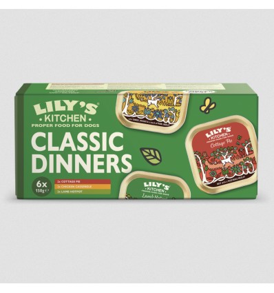 Lily's Kitchen Cão Húmidos Classic Dinners Multipack 6x150gr