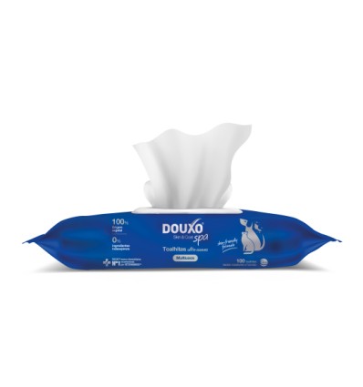 Douxo Spa Toalhitas p/ cães e gatos 100un
