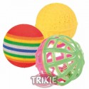 Brinquedo Trixie Bolas p/ Gatos Conj. 3