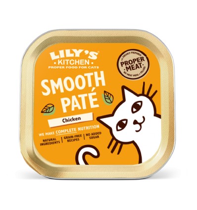 Lily´s Kitchen Gato Húmidos Salmão e Frango com Camarão (Smooth Paté)