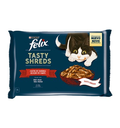 Purina Gatos Húmidos Felix Fantastic Duo 12x100gr