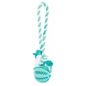 Brinquedo Trixie DentaFun Bola de Borracha com Corda 7cm